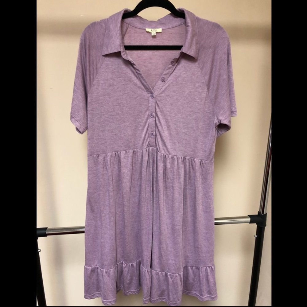 Kori America Short Sleeve Boutique Tunic Top Large